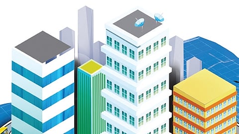 The maximum permissible building height for plots up to 250sqm is capped at 12m, excluding the stilt floor.