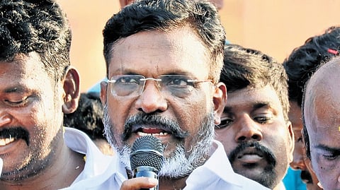 VCK president Thol Thirumavalavan