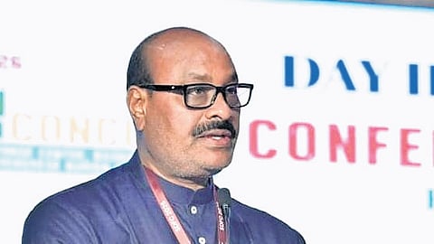 Minister for Agriculture Kinjaraapu Atchannaidu speaking at the Southern Dairy and Food Conclaveâ?"2026, held at Kozhikode in Kerala.