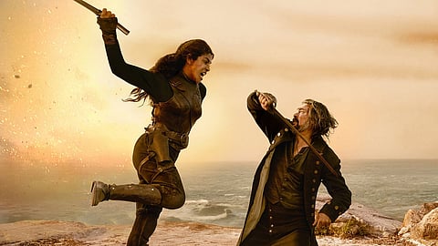 Priyanka Chopra and Karl Urban from The Bluff