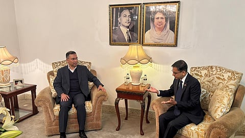 Bangladesh Indian High Commissioner meets BNP chief Tarique Rahman.
