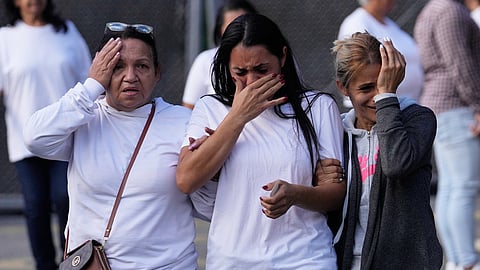 Shakira Ibarreto leaves the Rodeo I prison after visiting her father, Miguel Ibarreto, in Guatire, Venezuela, Friday, Jan. 9, 2026, after National Assembly President Jorge Rodriguez said the government would release Venezuelan and foreign prisoners.