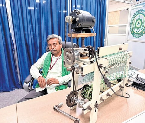 Mulberry cultivation for silkworm rearing is his predominant crop, alongside paddy, mango and vegetables..