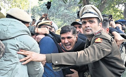 AAP leader Saurabh Bharadwaj detained on Sunday