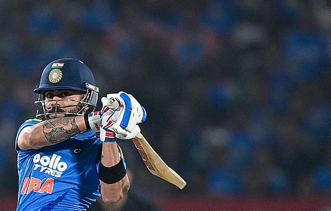 Virat Kohli scored 93 off 91 balls against New Zealand in the opening ODI in Vadodara on Sunday