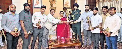 G Anantha Ramu, Special Chief Secretary to the Governor, appreciated the officers and staff members of Lok Bhavan for the successful organisation of the sports events on the eve of the Sankranti festival.