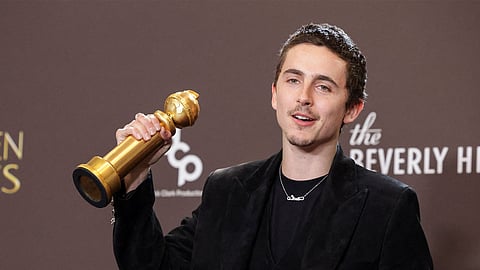 Timothee Chalamet bags his first Golden Globe Award for 'Marty Supreme' after multiple near-misses