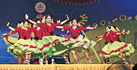 St Joseph’s GHSS, Alappuzha, team performing Vayalar Ramavarma’s ‘Ayisha’.