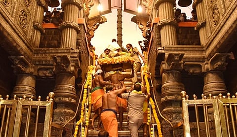 Sabarimala shrine steps