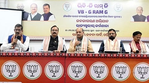 National president of BJP Kisan Morcha Rajkumar Chahar at workshop on G RAM G.
