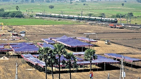 All set for rooster fights as part of Sankranti festivities at Uppuluru; rush at Besant Road in Vijayawada as citizens go on a shopping spree.