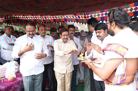 Municipal Administration and Urban Development (MA&UD) Minister Ponguru Narayana at the inauguration.