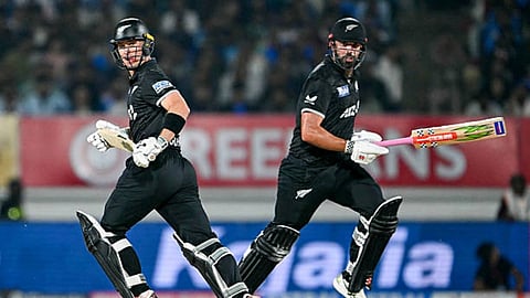 Daryl Mitchell and Young stitched together a 162-run partnership off 152 balls.