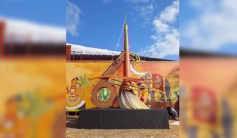 Right from the idea and design, the flagpole embodies the theme and essence of the festival.