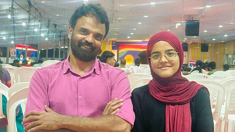 Afiya Fathima, a student of Vallappuzha HSS in Palakkad, said her father wrote the script and the dialogues, directed the mono act, and helped her with the overall presentation.