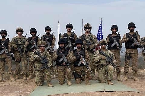 U.S. and Pakistan Army Soldiers training at Pakistan's National Counter-Terrorism Center