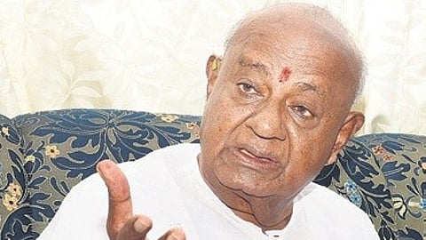 Former Prime Minister and JDS National President HD Deve Gowda.