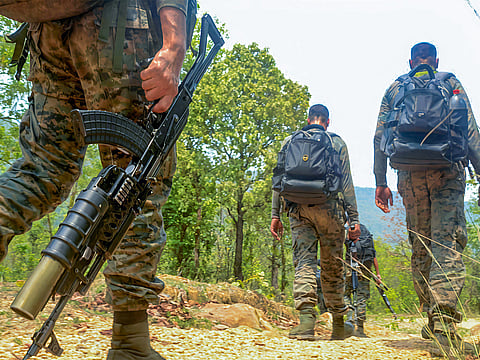 Encounter underway between security forces and Maoists in Chhattisgarh's Bijapur