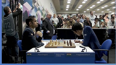 Praggnanandhaa erred early in the middle game as his King got stuck in the centre and Erigaisi calculated precisely to cause a huge damage to an already weakened king.