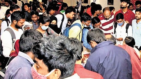 A job fair organised by Muhammad Mannan Ullah Khan.