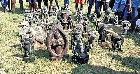 The idols from the Cooum river.