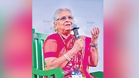 In a lively conversation with Mandira Nayar, author Sudha Murty spoke about writing for children and choosing English as a literary language