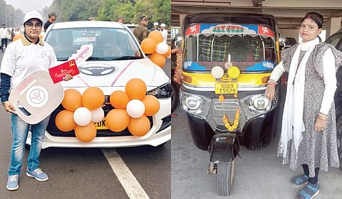 Sushree Shatabdika Panda (L) and Santoshi Deo.