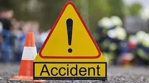 accident, collides, rams into, hits