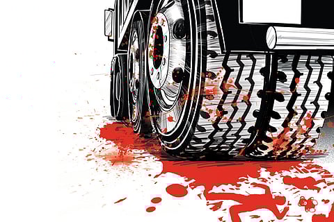 Sources said duo dropped their friend at Jaleswar railway station in the night and was returning home on a motorcycle.