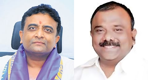 Kasu Mahesh Reddy (L), Yarapathineni Srinivasa Rao (R)