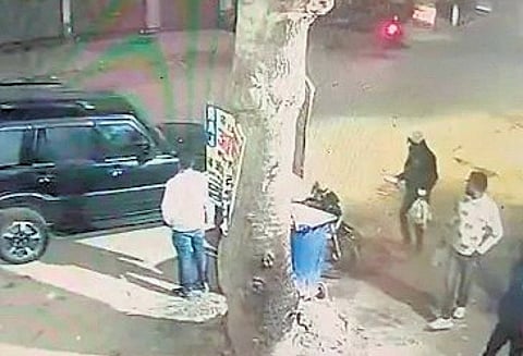 CCTV visuals of the incident.