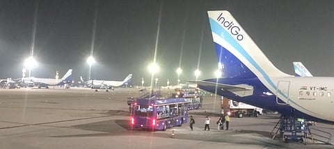 Delhi airport averages 1,520 flights per day, which will come down marginally to 1,514.