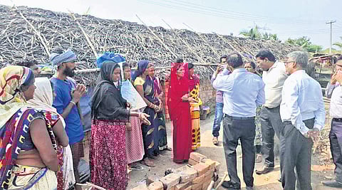 The bonded labourers were each provided with Rs 35,000 and are being processed to be sent back to their home state