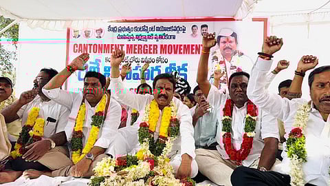 Secunderabad Cantonment MLA Narayanan Sri Ganesh staged a relay hunger strike on Tuesday