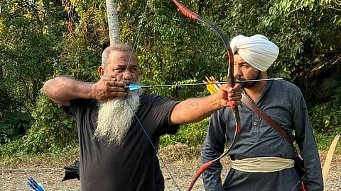 Pravin Ramachandran, vice-president of the Indo-Vedic Traditional Archery Association