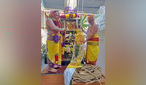 The annual Brahmotsavams of Sri Lakshmi Venkateswara Swamy commenced ceremoniously on Monday morning with Dhwajarohanam (flag hoisting) at the historic Devuni Kadapa Sri Lakshmi Venkateswara Swamy temple, regarded as the first threshold to Tirumala.