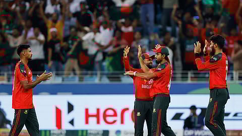 If Bangladesh is removed from the tournament, they will likely be replaced by Scotland, as they are the highest-ranked member who did not qualify for the event.