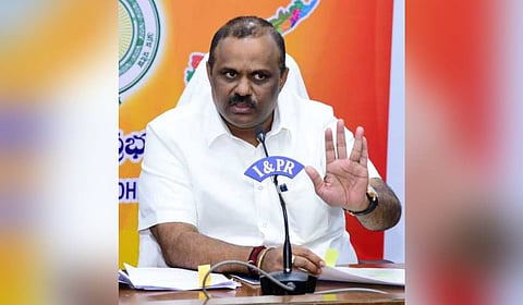 Andhra Pradesh Revenue Minister Anagani Satyaprasad.