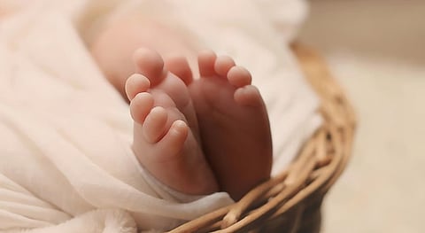 Suspecting something unusual, few women from the locality followed the dogs, only to notice a baby’s body wrapped inside a cloth.