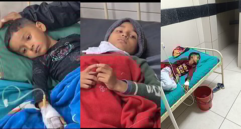 Nine to ten children have been admitted to hospitals, including the Red Cross Society Hospital and the Madhya Bharat Hospital.