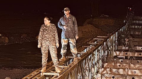 She coordinated closely with civil authorities and local leaders to ensure rapid evacuation, effective relief distribution and the restoration of essential services.