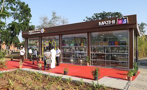 The Coimbatore MP Ganapathy P Rajkumar inaugurated the Mathi Angadi - a dedicated store run by women inside the Semmozhi Park campus in Coimbatore on Friday.