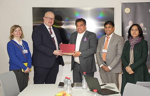Industries Minister M B Patil held meetings with senior Nokia officials at the ongoing World Economic Forum summit in Davos.