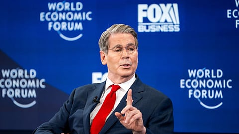 U.S. Treasury Secretary Scott Bessent attends the 56th annual meeting of the World Economic Forum, WEF, in Davos, Switzerland, Tuesday, January 20,