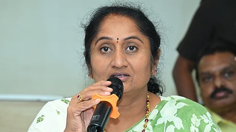 Handlooms and Textiles Minister S Savitha.