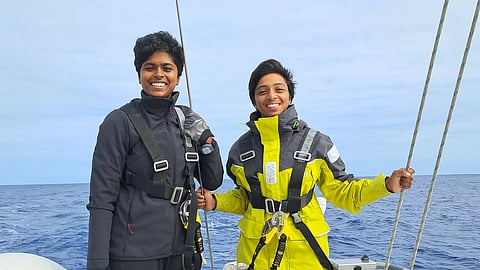 Lieutenant commanders Dilna K and Roopa Alagirisamy.