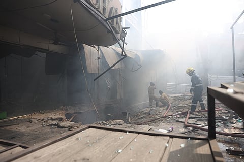 Rescue operations continue for the second day on Sunday, a day after a fire broke out at a furniture shop in Nampally, Hyderabad.
