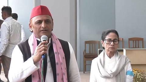 Addressing a press conference in Lucknow, Yadav said, "In Bengal, 'Didi' is going to win with historic votes. The people of Bengal are voting in large numbers in her favour."