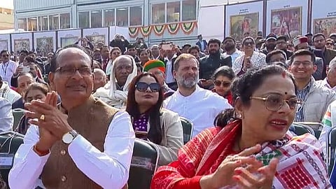 Sharing pictures of their leaders seated in the back rows during the ceremony, several Congress leaders raised questions over the "protocol mess-up" and propriety.