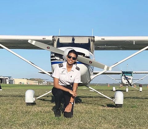 First Officer Captain Shambhavi Pathak, who was among the four killed along with Ajit Pawar in a plane crash near Baramati on Wednesday, Jan 28, 2026.